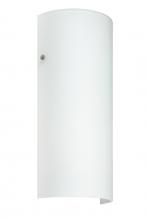 Besa Lighting 819207-SN - Besa Wall Torre 14 Satin Nickel White 1x75W Medium Base