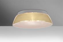 Besa Lighting 9663CRC - Besa, Pica 14 Ceiling, Creme Sand, 2x60W Medium Base