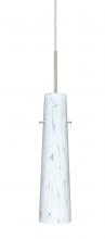 Besa Lighting B-567419-LED-SN - Besa Camino Pendant For Multiport Canopy Satin Nickel Carrera 1x5W LED