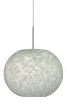 Besa Lighting J-477619-LED-SN - Besa Luna LED Pendant For Multiport Canopy Carrera Satin Nickel 1x9W LED