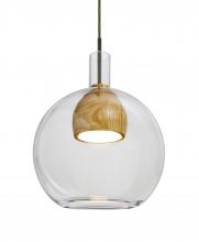 Besa Lighting J-BENJICLMD-LED-BR - Besa, Benji Cord Pendant For Multiport Canopy, Clear/Medium, Bronze Finish, 1x9W LED