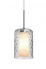 Besa Lighting J-ESACL-SN - Besa, Esa Cord Pendant For Multiport Canopy, Clear, Satin Nickel Finish, 1x60W Medium