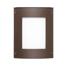 Besa Lighting MOTO11SQ-WA-BR - Besa Outdoor Moto 11 Square Bronze White Acrylic 1x60W E12