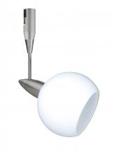 Besa Lighting RSP-155907-12-SN - Besa Spotlight With 12&#34; Stem Palla 3 Satin Nickel Opal Matte 1x35W Halogen Mr11