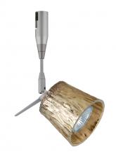 Besa Lighting RSP-5145GF-06-SN - Besa Spotlight With 6&#34; Stem Nico 3 Satin Nickel Stone Gold Foil 1x50W Halogen Mr16