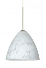 Besa Lighting RXP-177919-LED-SN-L - Besa Pendant Mia Satin Nickel Carrera 1x5W LED, 15Ft. Cord