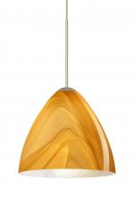 Besa Lighting RXP-1779HN-LED-SN-L - Besa Pendant Mia Satin Nickel Honey 1x5W LED, 15Ft. Cord