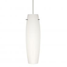 Besa Lighting RXP-412107-LED-SN - Besa Tu Tu Pendant, Opal Matte, Satin Nickel, 1x5W LED