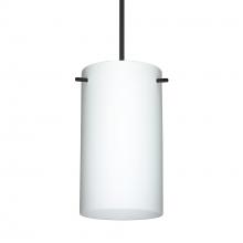 Besa Lighting RXP-440407-BK-277-DIM010 - Besa Stilo 7 Pendant Black Opal Matte 1x50W Halogen, 277V, 0-10V Dimming