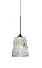 Besa Lighting RXP-512500-BR - Besa Pendant Nico 4 Bronze Clear Stone 1x35W Halogen