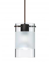 Besa Lighting RXP-6524EC-LED-BR-L - Besa Scope Pendant Rxp Clear/Frost Bronze 1x5W LED Mr16, 15Ft. Cord