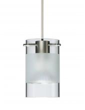 Besa Lighting RXP-6524EC-LED-SN-L - Besa Scope Pendant Rxp Clear/Frost Satin Nickel 1x5W LED Mr16, 15Ft. Cord