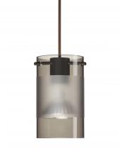 Besa Lighting RXP-6524ES-LED-BR-L - Besa Scope Pendant Rxp Smoke/Frost Bronze 1x5W LED Mr16, 15Ft. Cord