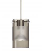 Besa Lighting RXP-6524ES-LED-SN-L - Besa Scope Pendant Rxp Smoke/Frost Satin Nickel 1x5W LED Mr16, 15Ft. Cord