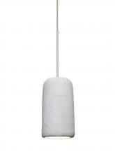 Besa Lighting RXP-GLIDENA-LED-SN-L - Besa Glide Cord Pendant, Natural, Satin Nickel Finish, 1x2W LED, 15Ft. Cord