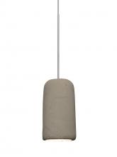 Besa Lighting RXP-GLIDETN-LED-SN - Besa Glide Cord Pendant, Tan, Satin Nickel Finish, 1x2W LED