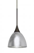 Besa Lighting X-1758SF-BR - Besa Divi Pendant, Silver Foil, Bronze, 1x50W Gy6.35