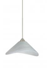 Besa Lighting X-191352-LED-SN - Besa Pendant For Multport Canopy Hoppi Satin Nickel Marble 1x3W LED