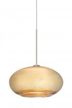 Besa Lighting X-2492GF-SN - Besa Pendant For Multiport Canopy Brio 7 Satin Nickel Gold Foil 1x35W Halogen