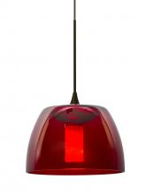 Besa Lighting X-SPURRD-BR - Besa Spur Cord Pendant For Multiport Canopy, Red, Bronze Finish, 1x35W Halogen