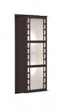 Besa Lighting NAPOLI16-GL-BR - Besa Outdoor Napoli 16 Bronze Glitter Glass 2x60W B10