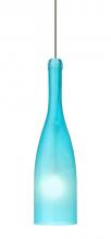 Besa Lighting XP-1685BF-BR - Besa Pendant Botella 12 Bronze Blue Frost 1x35W Halogen