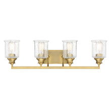 Savoy House 8-1972-4-322 - Hampton 4-Light Bathroom Vanity Light in Warm Brass