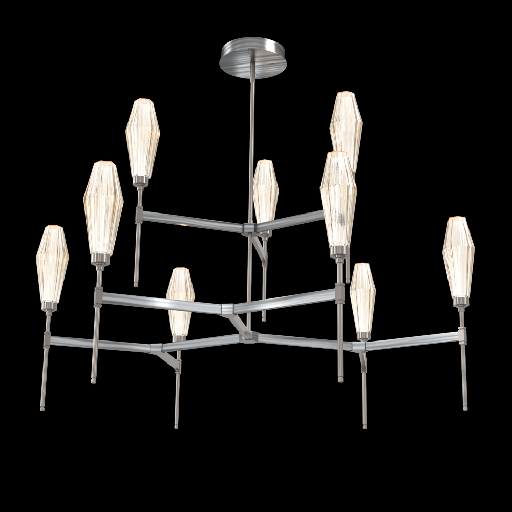 Aalto Round Chandelier-54-Gunmetal