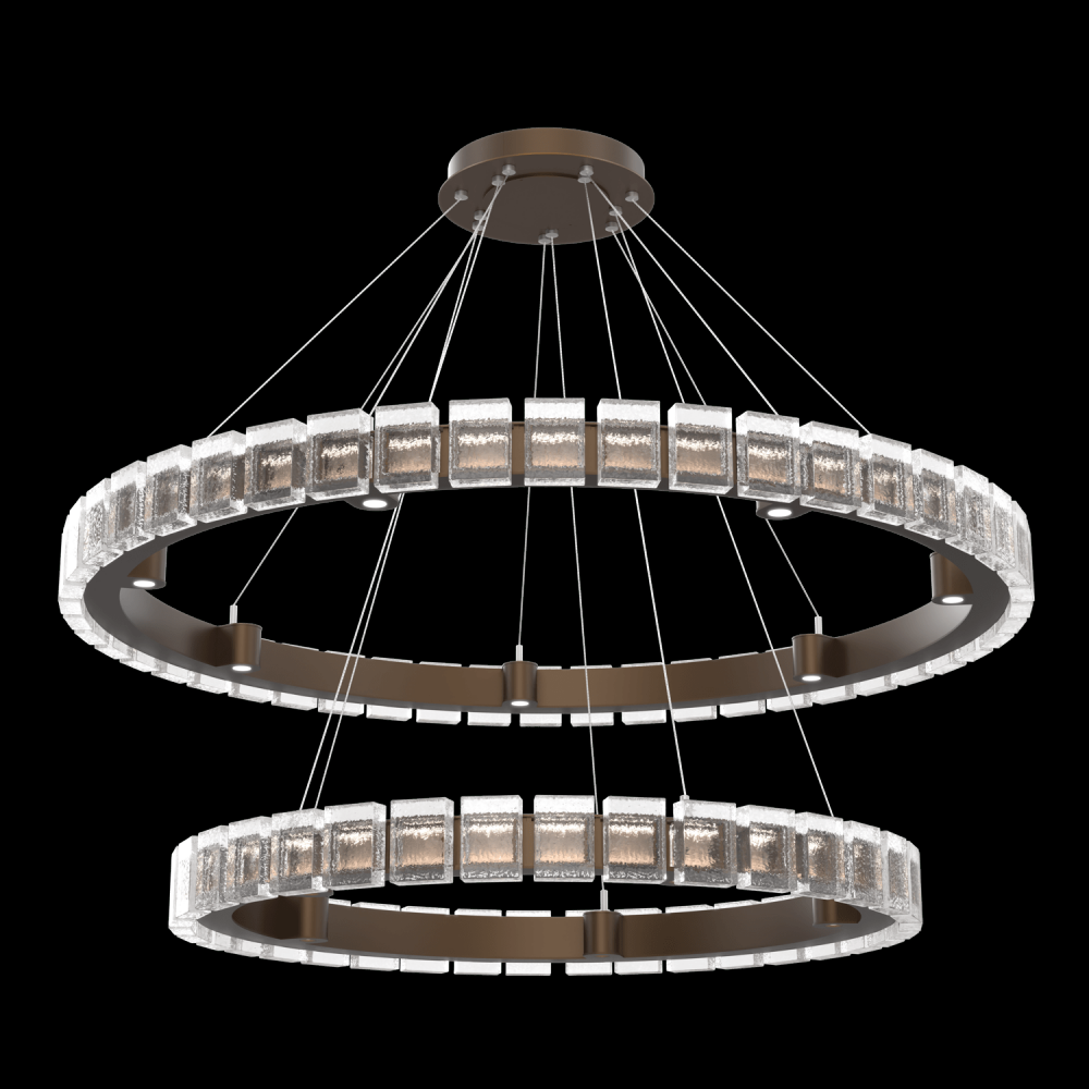 Tessera 38&#34; & 50&#34; Two-Tier Ring-Flat Bronze