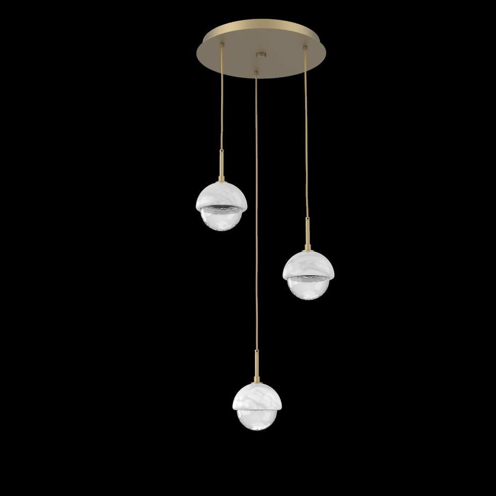 Cabochon Round Pendant Chandelier