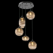 Hammerton CHB0048-05-MB-OB-C01-E2 - Misto Round 5pc Multi-Pendant