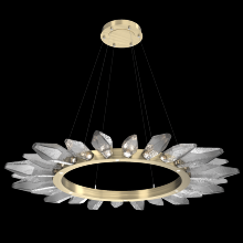 Hammerton CHB0050-56-HB-CS-CA1-L3 - Rock Crystal Radial Ring - 56-Heritage Brass