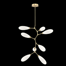 Hammerton CHB0071-VB-GB-WL-001-L3 - Fiori Modern Vine 8 Pc.-Gilded Brass-White Glass Lens