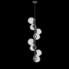 Hammerton CHB0086-T8-GP-FC-001-L3 - Luna 8pc Twisted Vine-Graphite-Floret Inner - Clear Outer-Threaded Rod Suspension-LED 3000K