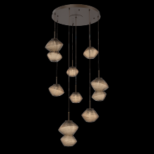 Hammerton CHB0089-08-FB-B-C01-L1 - Mesa Round 8pc Multi-Pendant