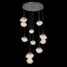 Hammerton CHB0089-08-GP-A-C01-L3 - Mesa Round 8pc Multi-Pendant