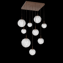 Hammerton CHB0092-09-BB-C-C01-L3 - Gaia Square Multi-Pendant Chandelier