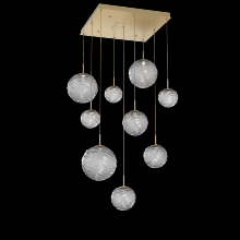 Hammerton CHB0092-09-GB-S-C01-L3 - Gaia Square Multi-Pendant Chandelier