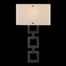 Hammerton CSB0033-0B-NB-FG-E2 - Carlyle Square Link Cover Sconce