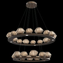 Hammerton CHB0089-2B-BB-A-CA1-L1 - Mesa 36&#34; & 48&#34; Two-Tier Ring-Burnished Bronze