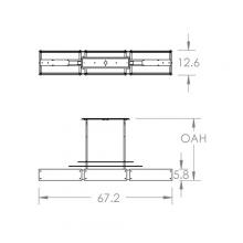 Hammerton PLB0026-0F-FB-BG-001-E2 - Urban Loft Parallel Linear - 67-Inch