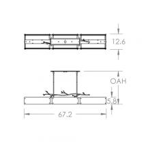 Hammerton PLB0032-0D-FB-IW-001-L1 - Ironwood Linear - 67-Inch (LED)