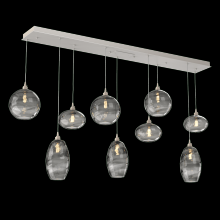 Hammerton PLB0048-09-BS-OS-C01-E2 - Misto Linear 9pc Multi-Pendant