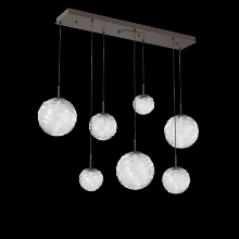 Hammerton PLB0092-07-FB-C-C01-L3 - Gaia Linear Multi-Pendant Chandelier