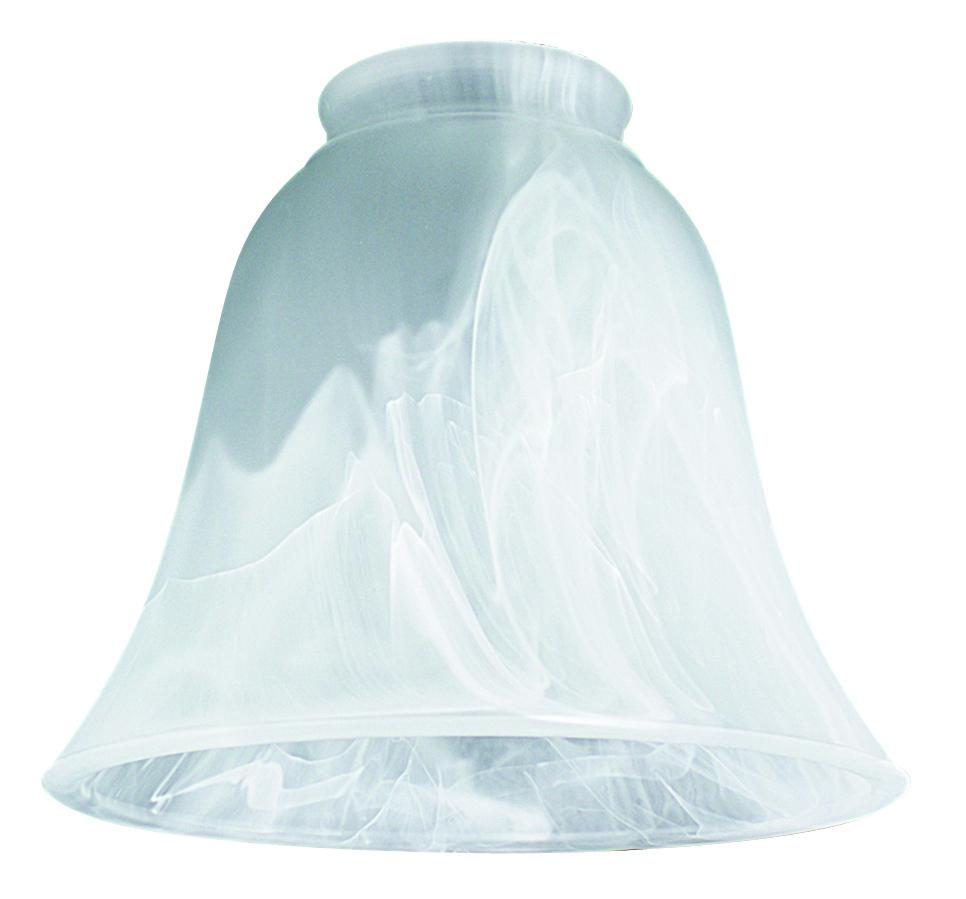 FAUX ALABASTER BELL GLASS SHADE -2-1/4 FITT