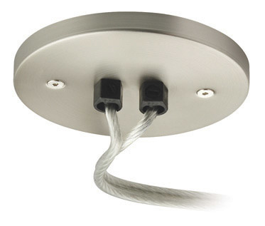 Single Feed Remote Canopy Soft Feeder Connector Satin Nickel