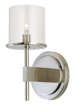 Stone Lighting WS229ACRSNL2 - Wall Sconce Eldora Clear Satin Nickel LED G4 JC 2W