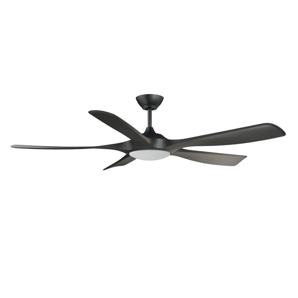 MISTRAL 56 in. Black Ceiling Fan