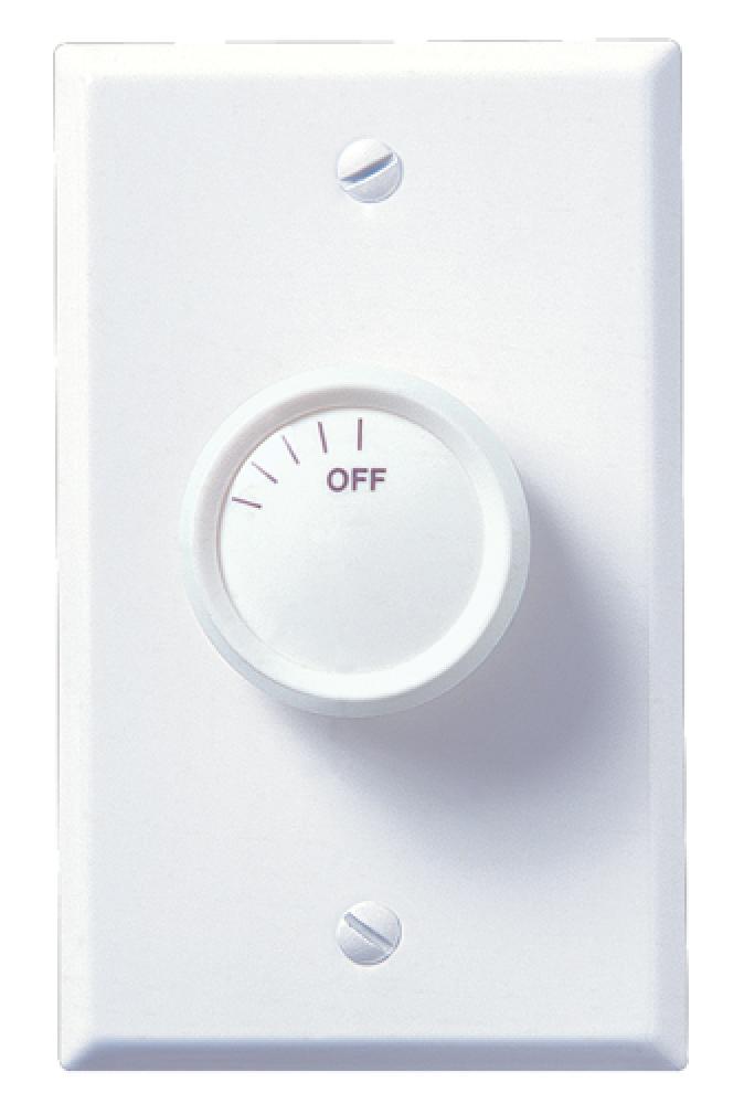 White Fan Wall Mount Control