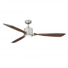 Kendal AC22160-SN/DM - ALTAIR 60 in. LED Satin Nickel & Dark Maple Ceiling Fan with DC motor